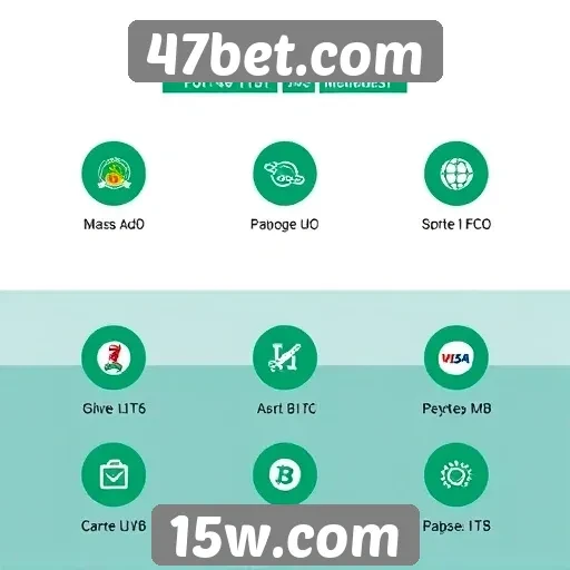 Métodos de pagamento oferecidos pelo 47bet.com